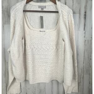 NWT J Crew Sweater Tank Set 2XL Merino Wool Alpaca Quiet Luxury Academia Preppy